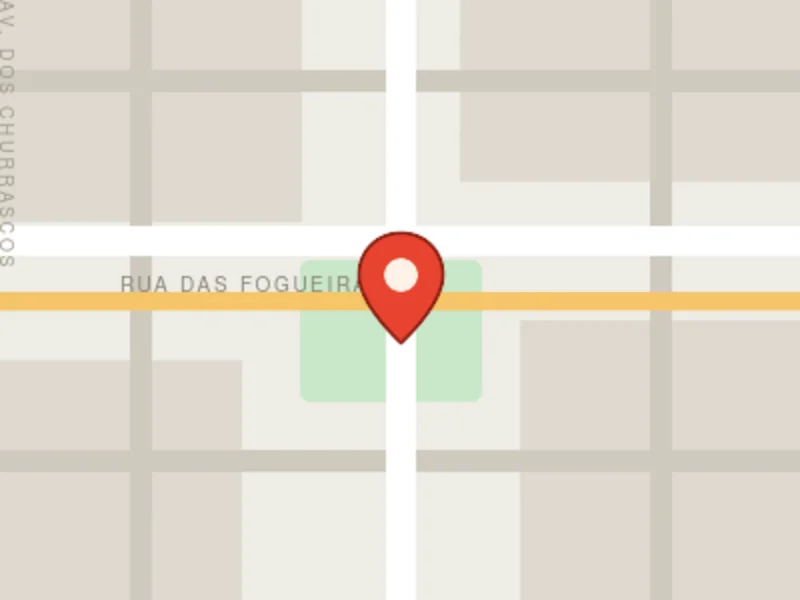 Mapa (ilustrativo) - Rua das Fogueiras, 77 - Osasco - SP